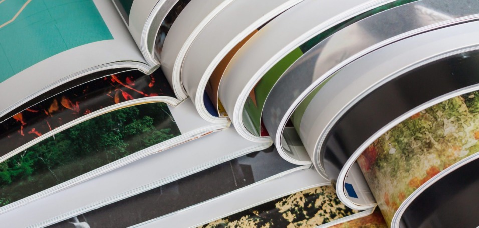 Stack of magazines